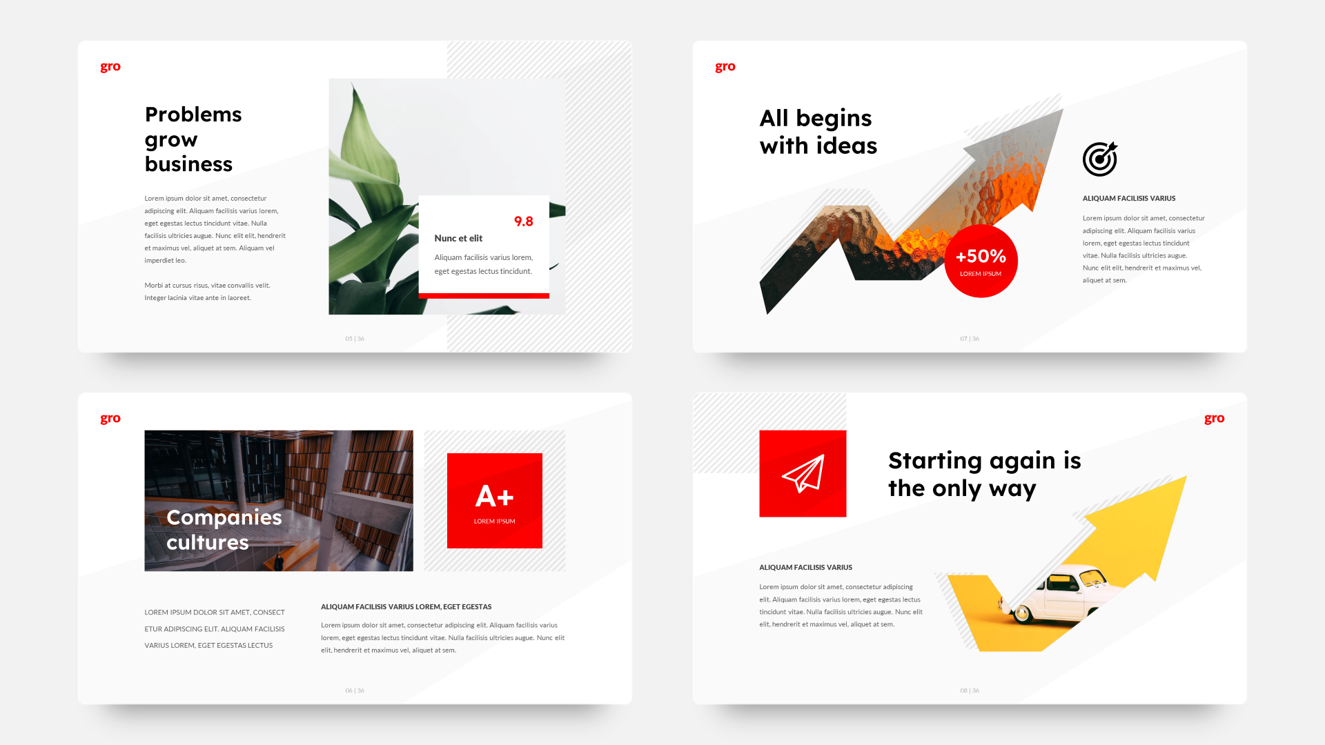 Gro - Business Google Slide Template, Presentation Templates | GraphicRiver