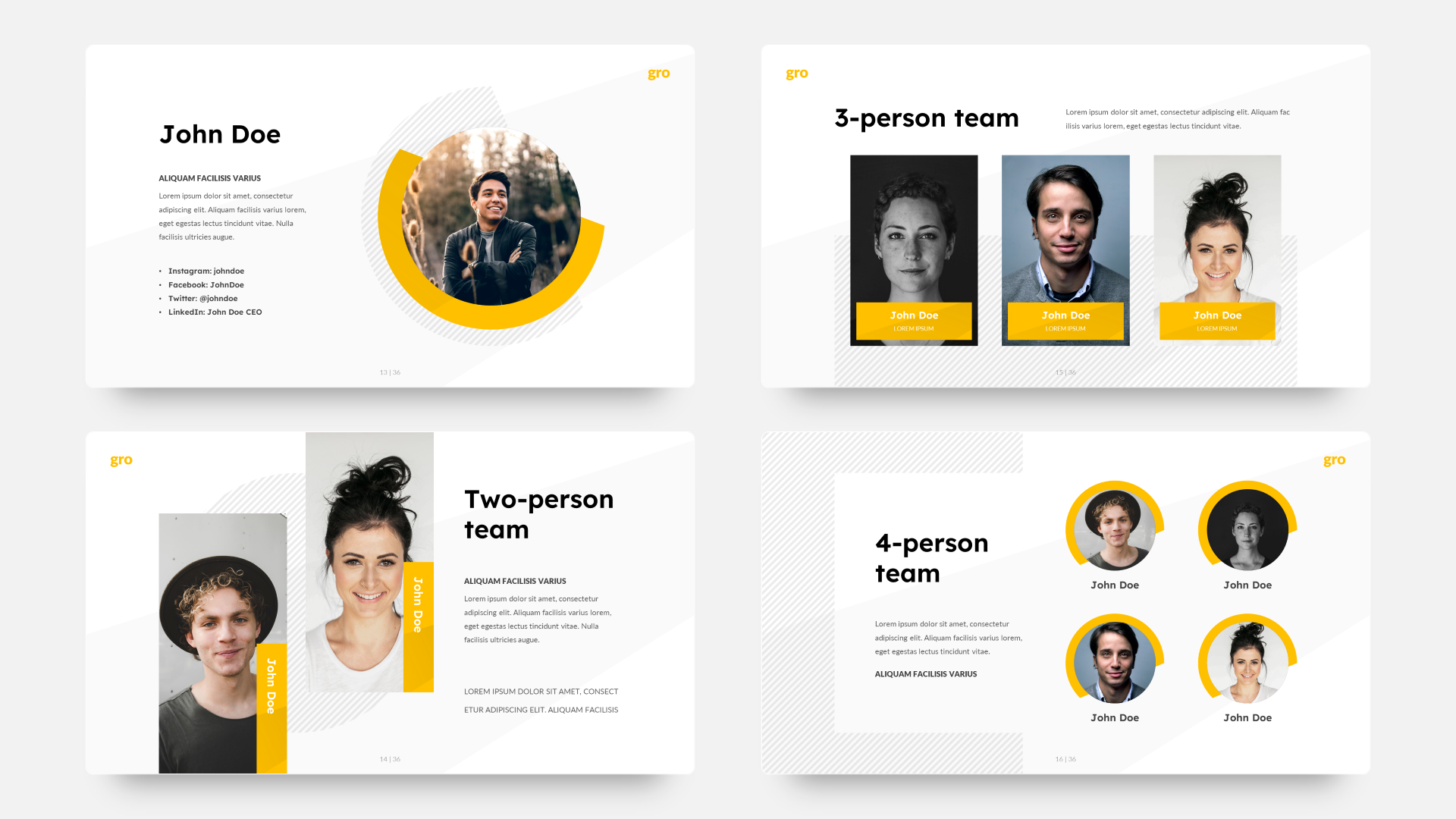Gro - Business Google Slide Template, Presentation Templates | GraphicRiver