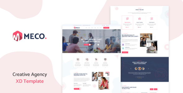 Meco - Creative Agency XD Template