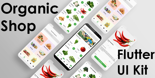 Flutter eCommerce UI Kit for Organic Grocery Shop