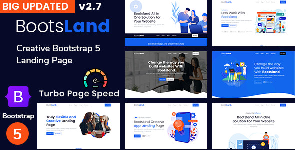 Extraordinary Bootsland - Creative Bootstrap5 Landing Page