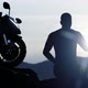 Troubled Biker Drinking Alone in Nature - VideoHive Item for Sale