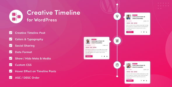 Creative Timeline for WordPress