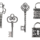 Set of vintage keys and locks - PhotoDune Item for Sale