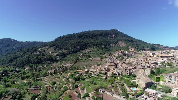 Flight Over Valldemossa on Mallorca, Balearic Islands, Spain