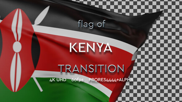 Flag of Kenya transition | UHD | 60fps alt