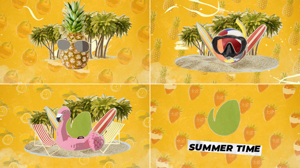 Collage Summer/Holidays Travel Logo