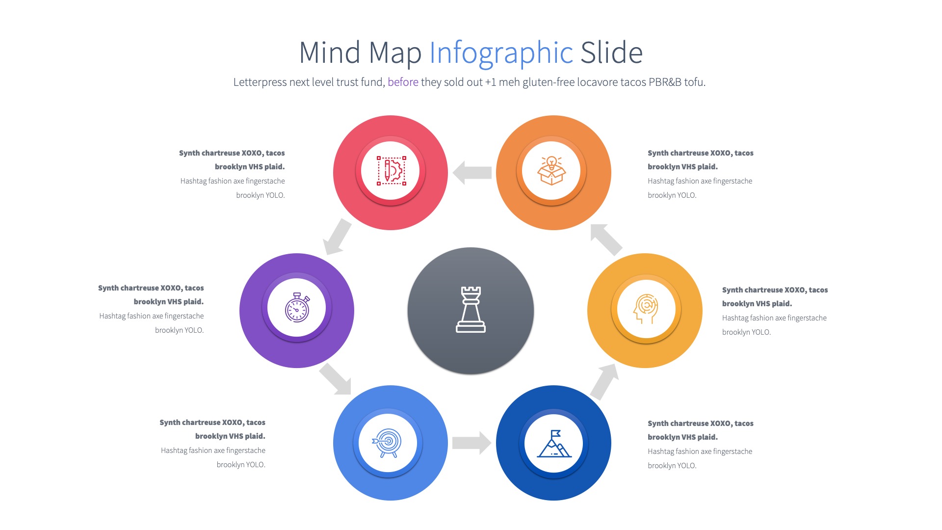 Mind Map - PowerPoint Infographics Slides, Presentation Templates ...