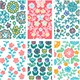 6 Floral Patterns - Seamless - Vector
