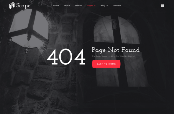 Scape ? Real-Life Escape Room Game Elementor Template Kit