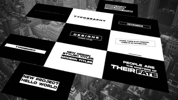 Modern Titles | After Effects Titles template preview