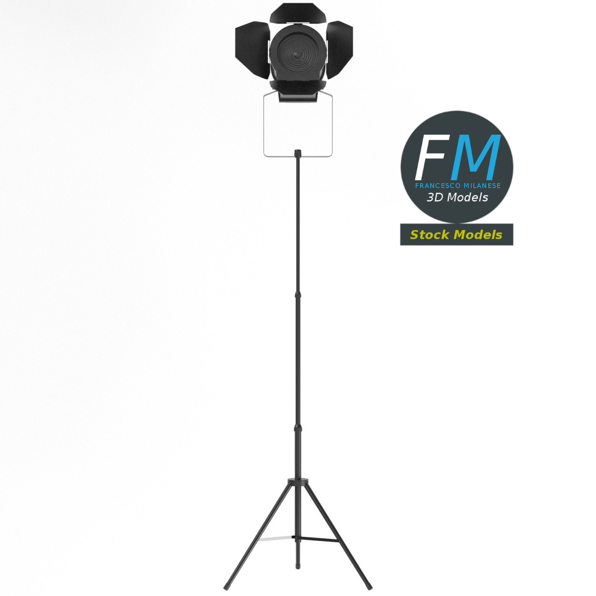 DMX stage light on tripod 1 by 3DOcean