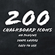 200 Animated Chalkboard Icons - MOGRT - VideoHive Item for Sale