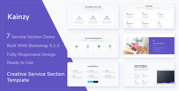 Kainzy - Service Section Template