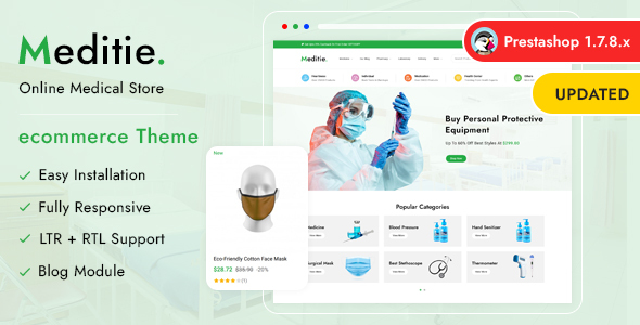 Meditie - The Medical Store Prestashop 1.7 Responsive Theme