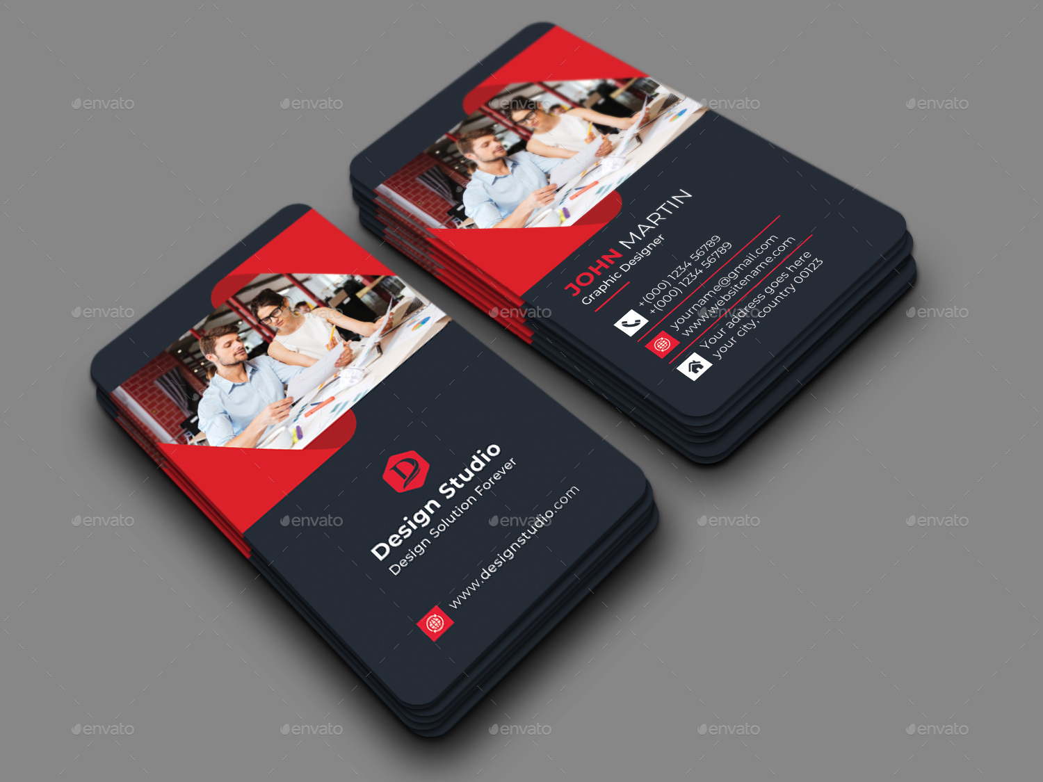 Corporate Business Card, Print Templates GraphicRiver