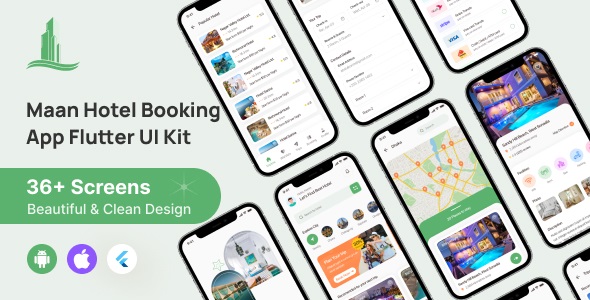 Maan Hotel Booking App Flutter  UI Kit