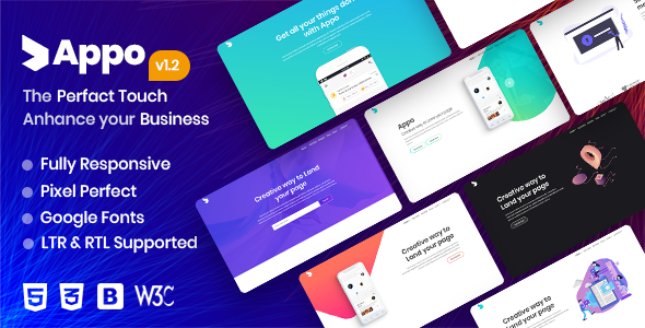 Awesome Appo - App Landing Page