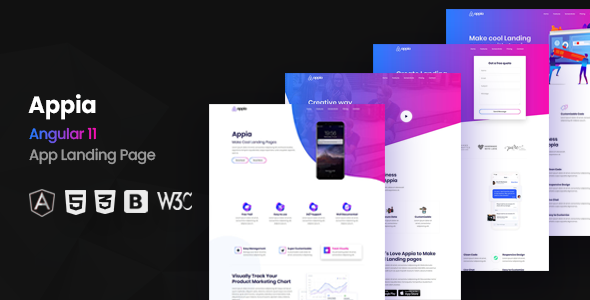 Exceptional Appia - Angular App Landing Page