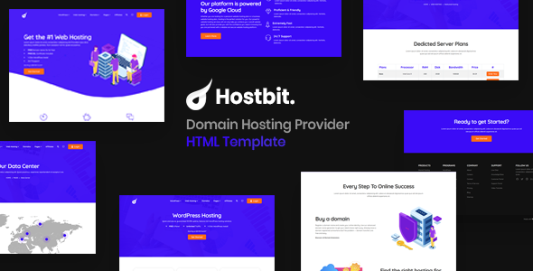 Exceptional Hostbit – Domain Hosting Provider HTML Template
