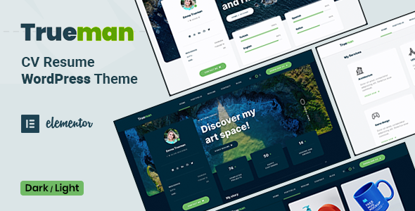 Trueman - CV/Resume WordPress Theme