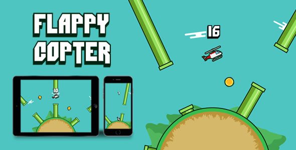 Flappy Copter - HTML5 Game