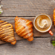 Various croissants and coffee - PhotoDune Item for Sale