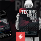 Techno Party Flyer / Event Poster Template