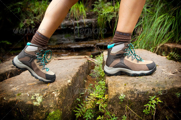 Hiking Boots - Stock Photo - Images