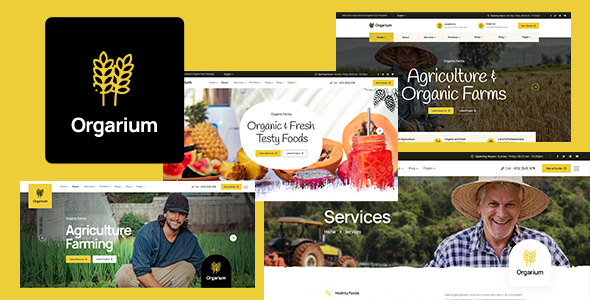 Orgarium – Agriculture Farming HTML Template