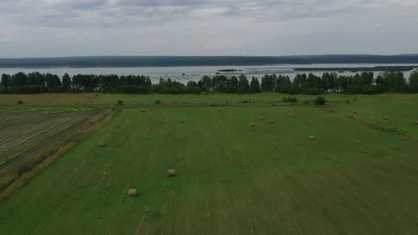 Haystack aerial view
