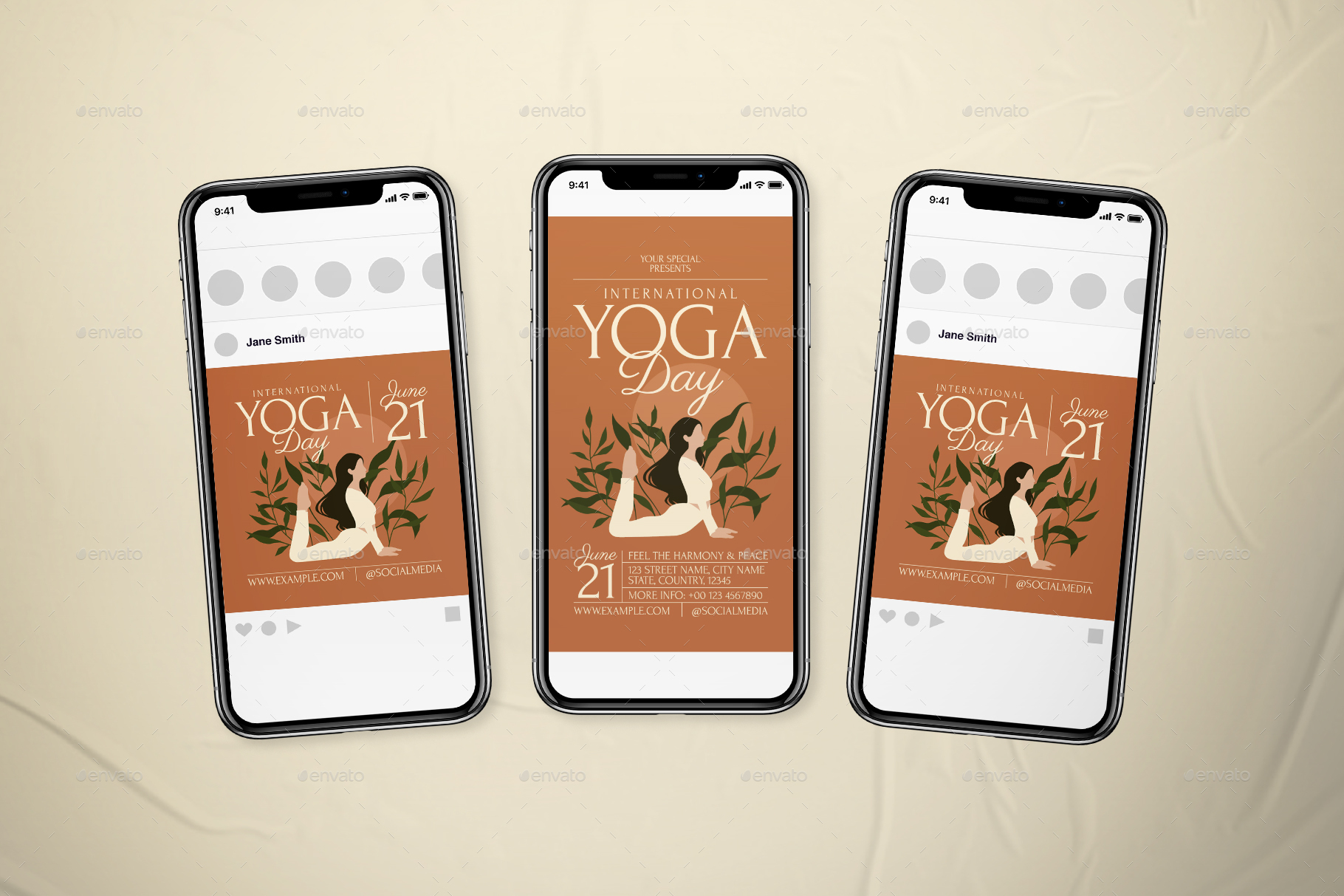 International Yoga Day Flyer Set By Dannyaldana 