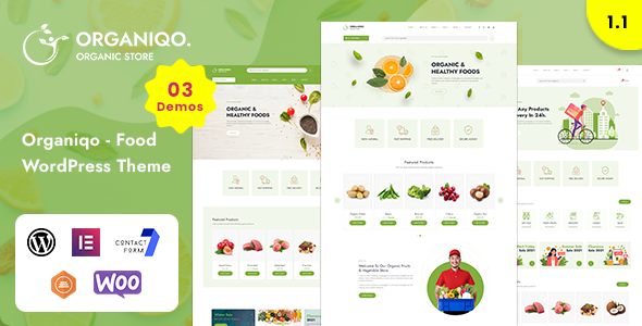 Organiqo – An Organic Store WordPress Theme