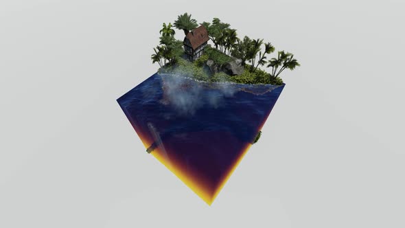 Rural beach isometric alt