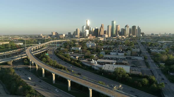 Aerial view of Houston alt