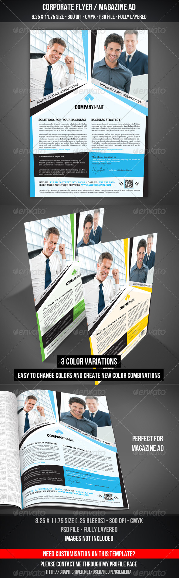 Corporate Flyer / Magazine AD - Corporate Flyers