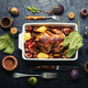 Roasted hen with figs - PhotoDune Item for Sale