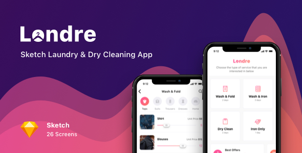 Londre - Sketch Laundry & Dry Cleaning App