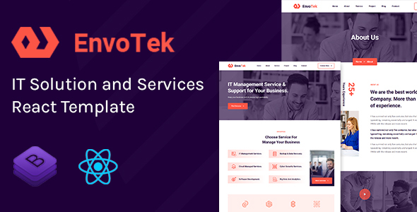EnvoTek – React IT Solution and Services Template