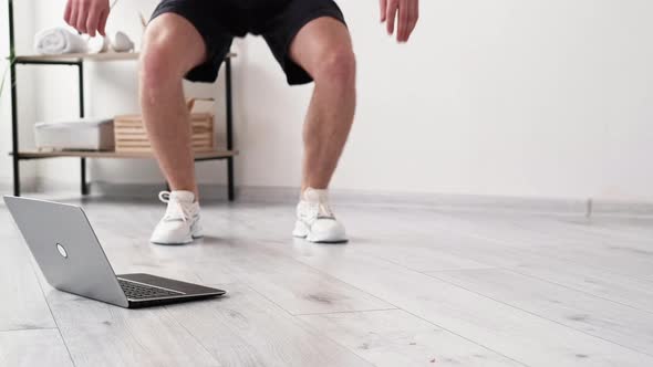 Online Sport Athletic Man Home Training Fitness alt