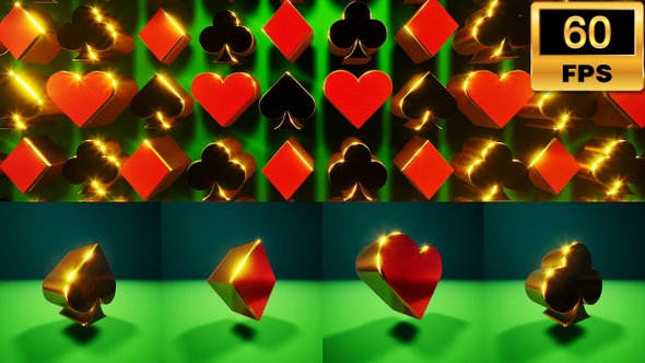 Casino Cards Suits Pack 60fps