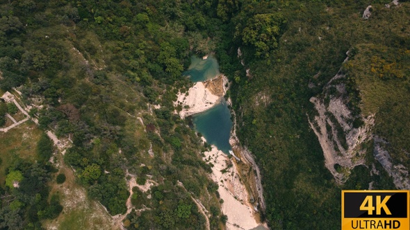 Aerial Overview Of Cavagrande's Ponds