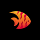 Moorish Fish Gradient Logo Template