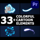 Colorful Cartoon Elements | Premiere Pro MOGRT - VideoHive Item for Sale