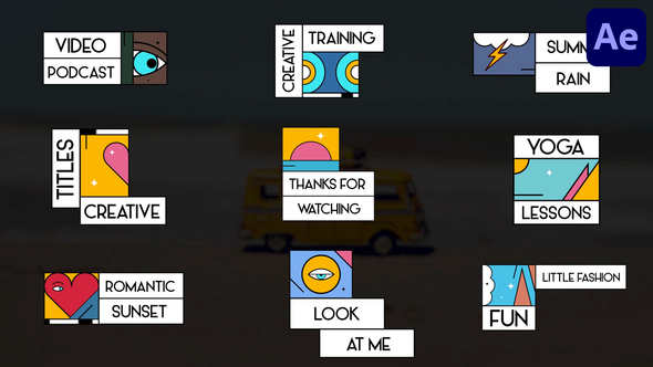 Creative Titles for After Effects Titles template preview