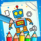 Robot Coloring Book For Kids with Admob Ready