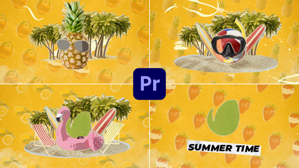 Collage Summer/Holidays Travel Logo