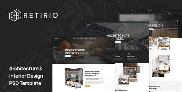 Retirio - Architecture & Interior PSD Template