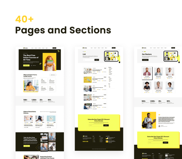 Collab ? Online Courses Elementor Template Kit