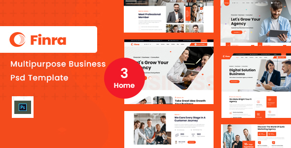 Finra -Multipurpose Business psd Template